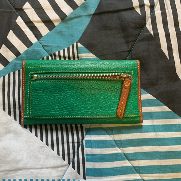 Green leather wallet Dooney Bourke - Picture 4 of 4